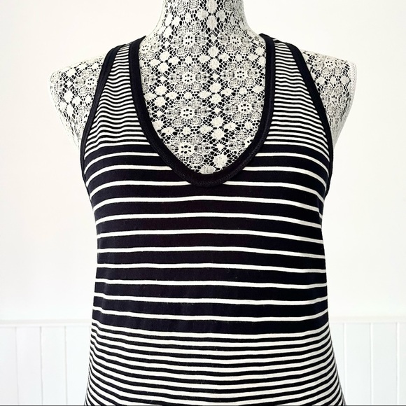 J. Crew Vintage Cotton Knit Striped V-Neck Tank Top Size S - Picture 2 of 11